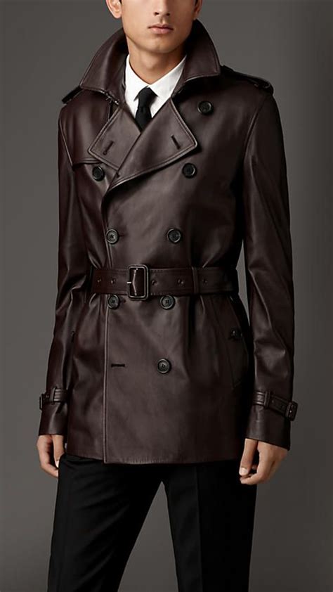 trench cuir homme burberry|burberry trench coat women.